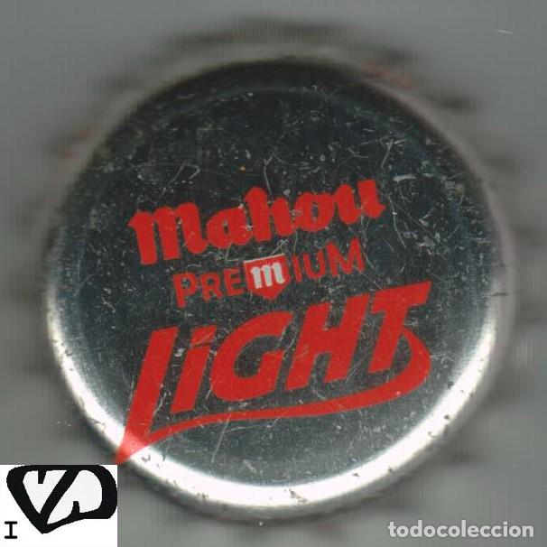 Coleccionismo de cervezas: chapa cerveza MAHOU LIGHT PREMIUM beer bier tap&oacute;n corona bottle caps kronkorken SOY.YO