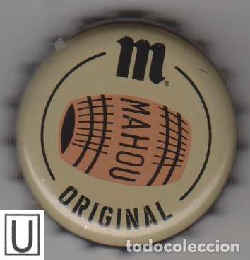 Coleccionismo de cervezas: chapa cerveza MAHOU ORIGINAL BARRIL beer bier tap&oacute;n corona bottle caps kronkorken SOY.YO