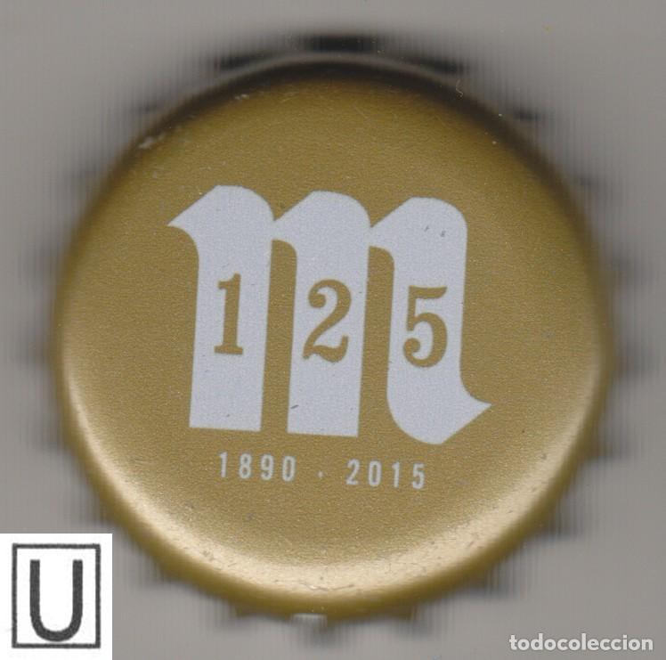 Coleccionismo de cervezas: chapa cerveza MAHOU 125 beer bier tap&oacute;n corona bottle caps kronkorken SOY.YO