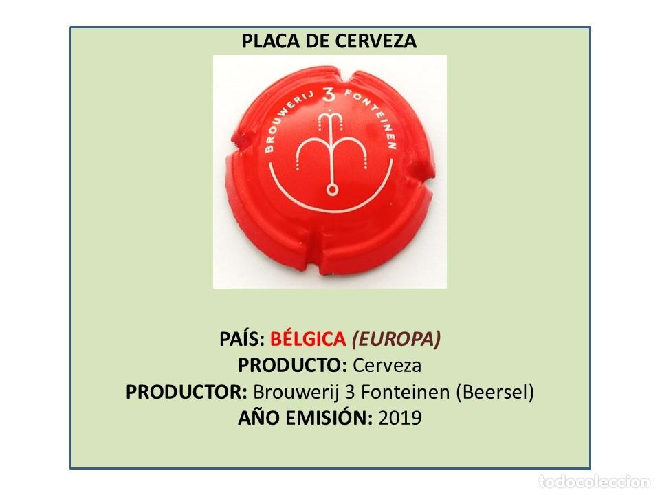 Coleccionismo de cervezas: TAPON CORONA CAPSULA CHAPA CERVEZA &rdquo;MUSELET&rdquo; 3 FONTEINEN (B&Eacute;LGICA)