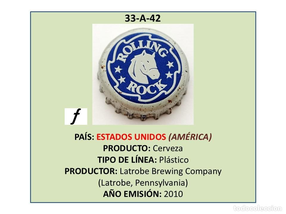Coleccionismo de cervezas: TAPON CORONA CAPSULA CHAPA CERVEZA ROLLING ROCK (ESTADOS UNIDOS)