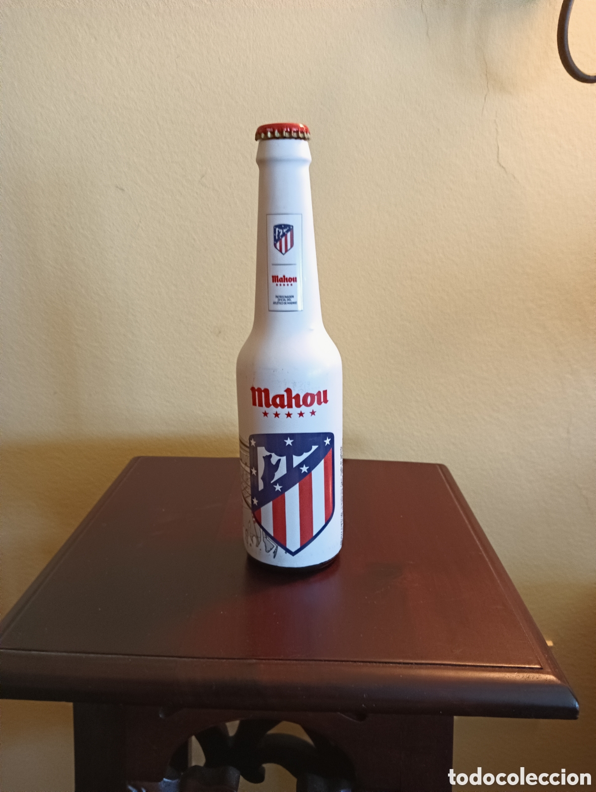 Coleccionismo de cervezas: BOTELLA DE CERVEZA MAHOU ATLETICO DE MADRID