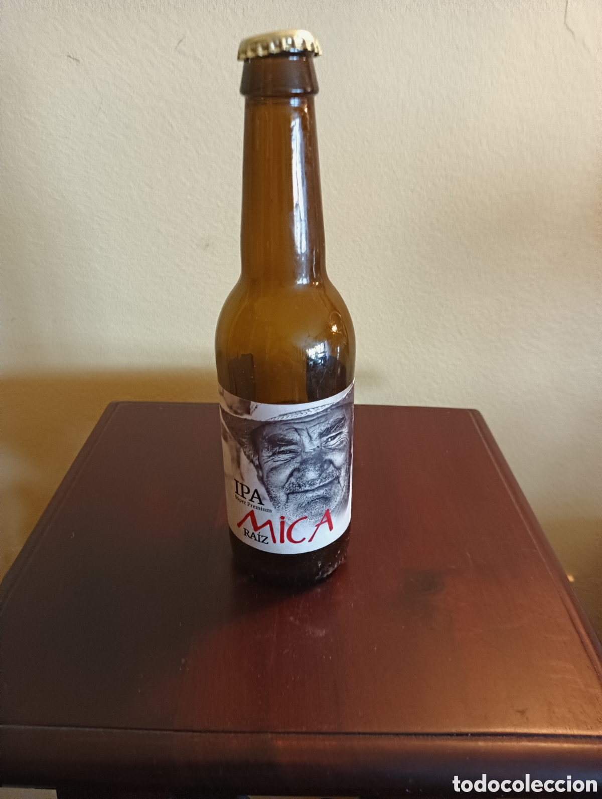 Coleccionismo de cervezas: BOTELLA CERVEZA MICA RAIZ IPA SUPER PREMIUM 33 CL VACIA