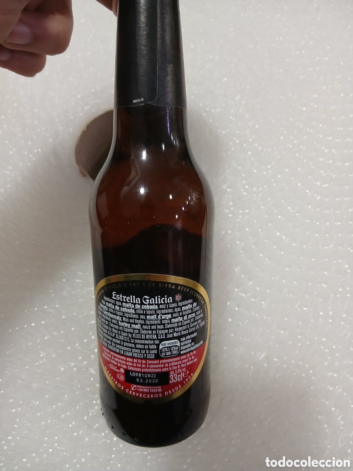 Coleccionismo de cervezas: Botella Estrella Galicia Carnaval 2012. (L99) - Foto 2