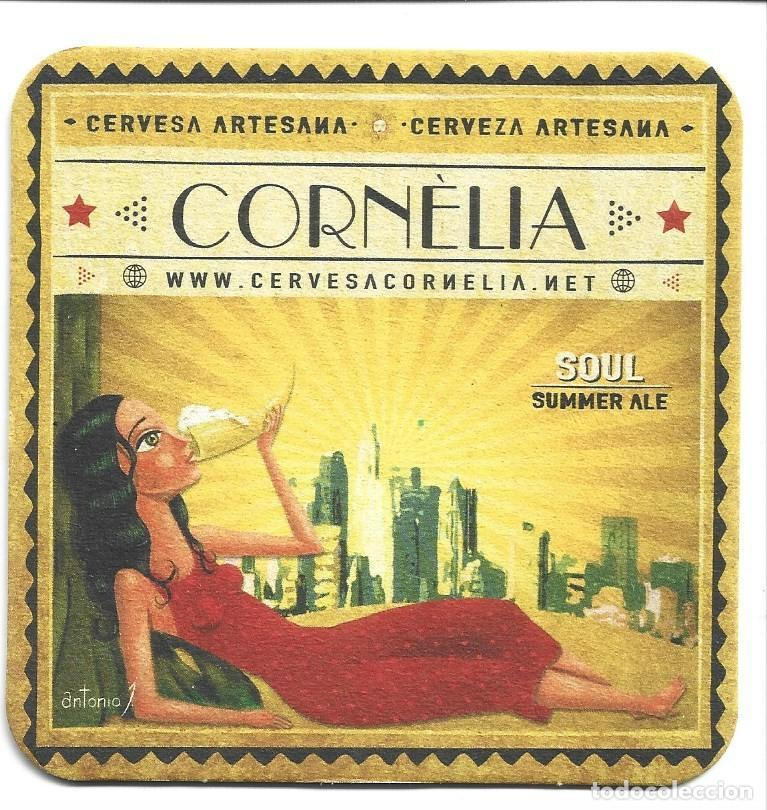 Coleccionismo de cervezas: 1 posa vaso cerveza artesana cornelia cornella