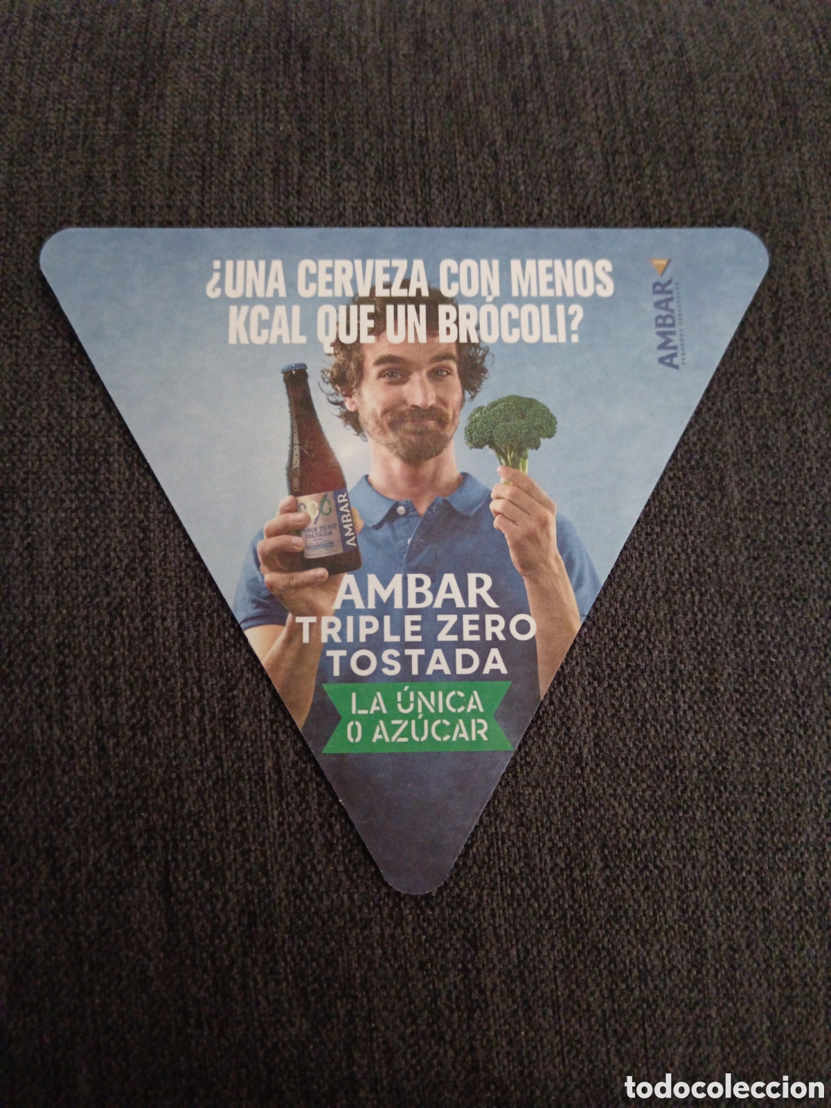 Coleccionismo de cervezas: Posavasos cerveza Espa&ntilde;a &aacute;mbar NOVEDAD sin usar