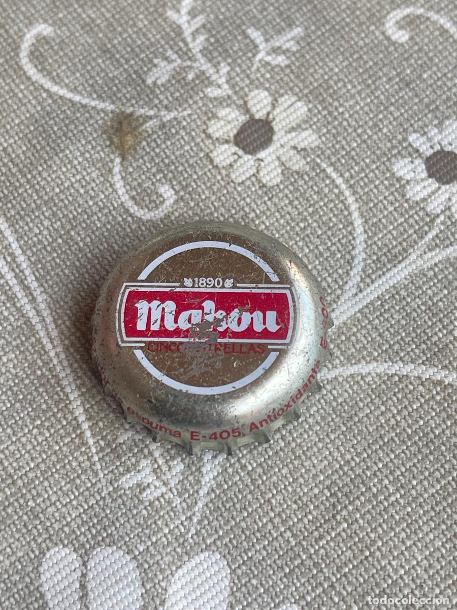 Coleccionismo de cervezas: CHAPA CORONA ANTIGUA CERVEZA TCI ESPA&Ntilde;OLA .- MAHOU CINCO ESTRELLAS 1890