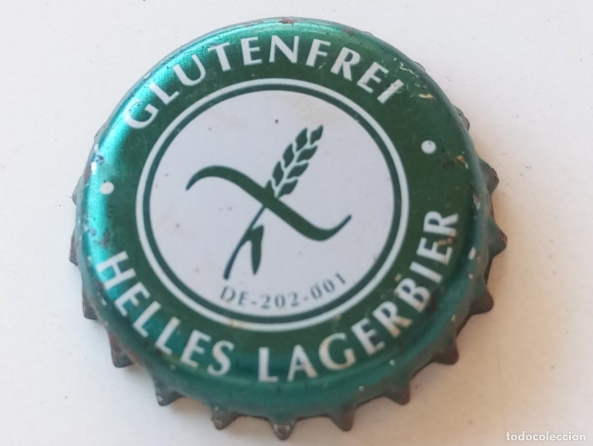Coleccionismo de cervezas: Chapa tap&oacute;n corona de la cerveza alemana BITBURGER GLUTENFREI HELLES LAGERBIER