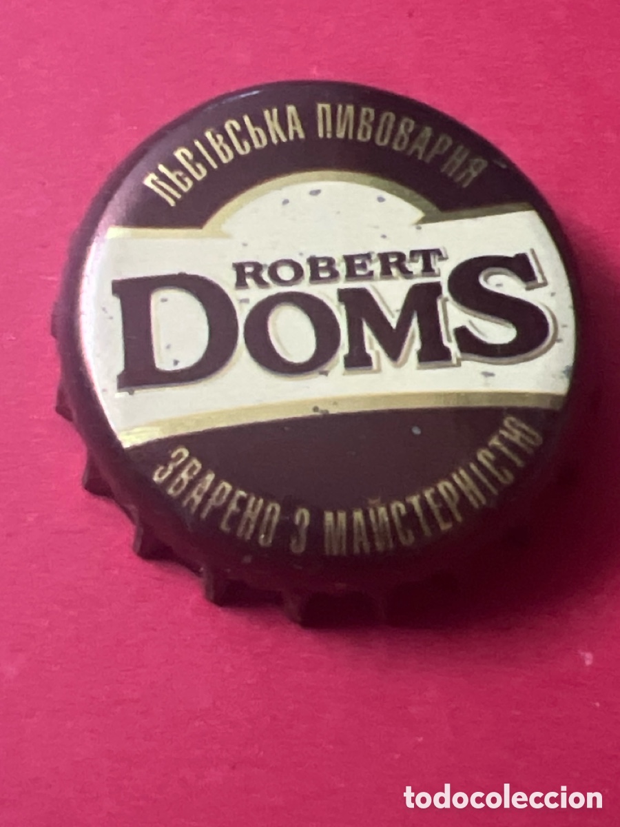 Collectionnisme de bi&egrave;res: E171. Chapa tap&oacute;n corona de la cerveza ucraniana ROBERT DOMS - CROWN CAPS