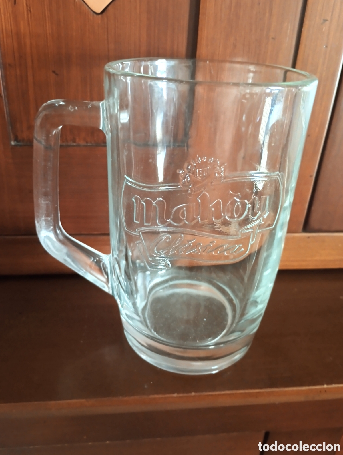 Coleccionismo de cervezas: Antiguo jarra cerveza Mahou