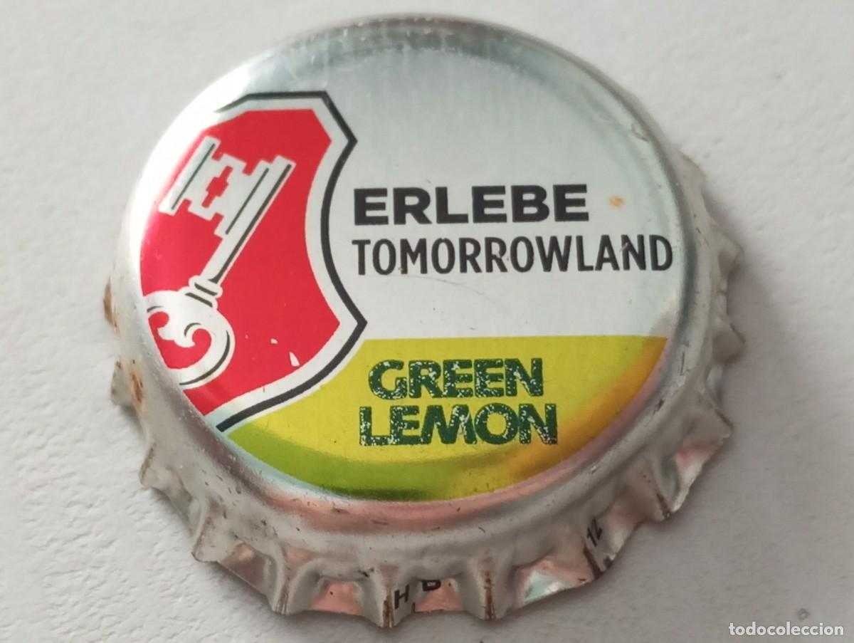 Collectable Beer: Chapa tap&oacute;n corona de cerveza alemana BECK'S GREEN LEMON ERLEBE TOMORROWLAND