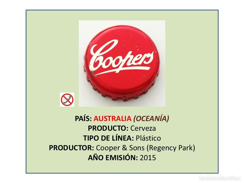 Coleccionismo de cervezas: TAPON CORONA CAPSULA CHAPA CERVEZA COOPERS (AUSTRALIA)