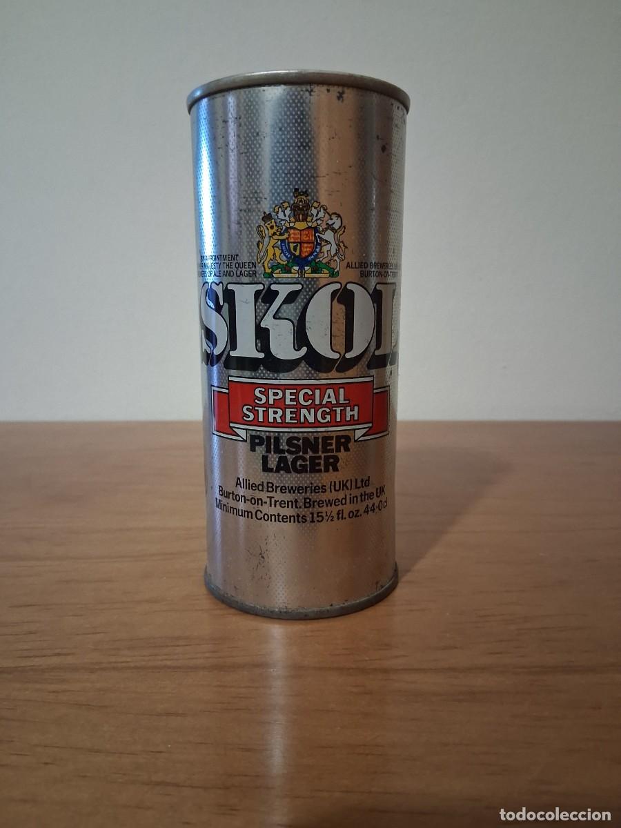 Collectable Beer: Lata de cerveza Skol Inglaterra beer birra