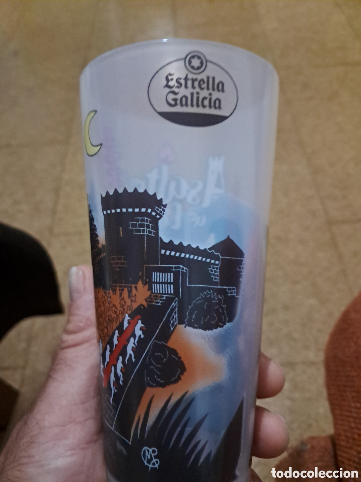 Coleccionismo de cervezas: Vaso Estrella Galicia - Foto 5
