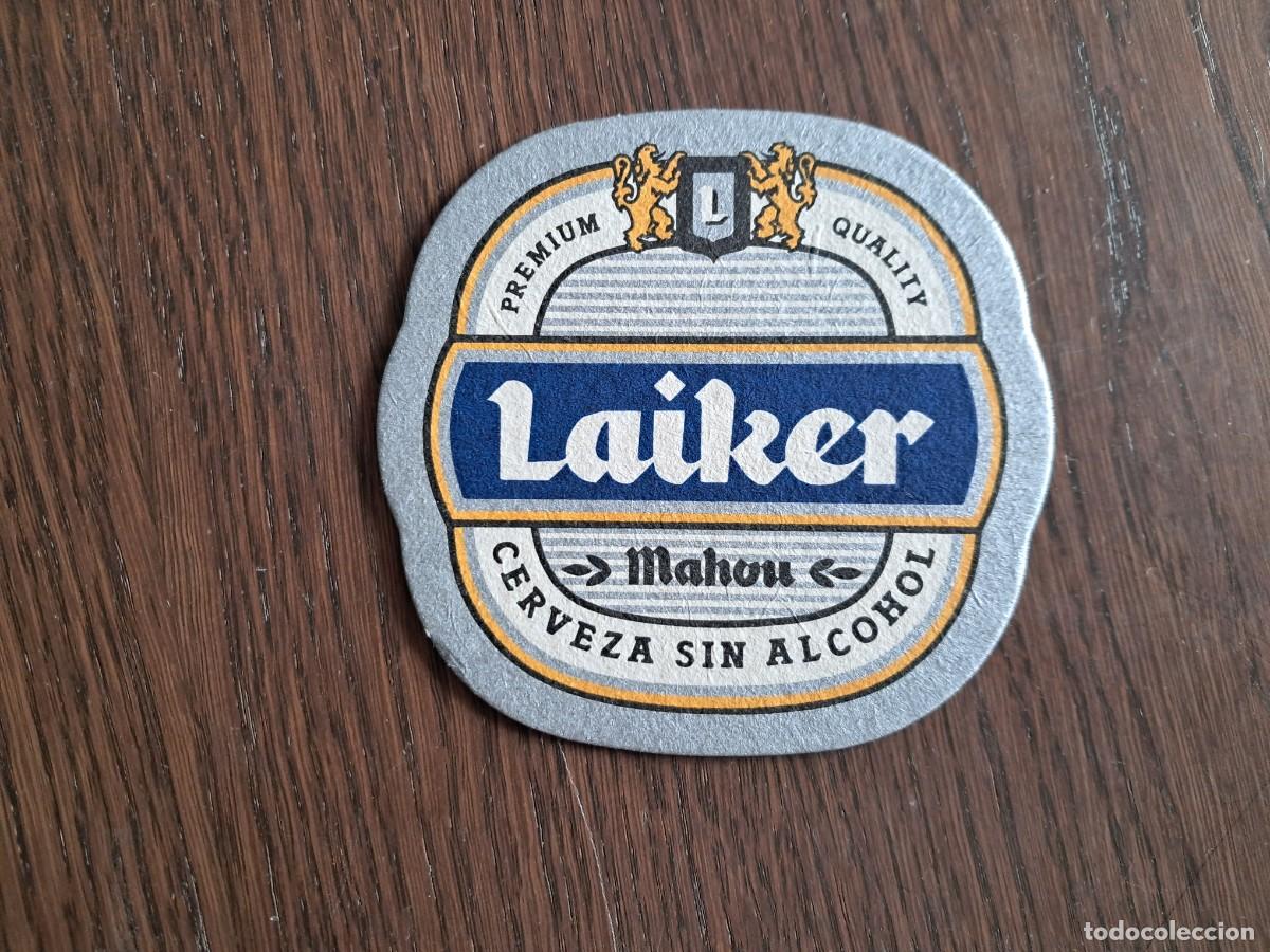 Coleccionismo de cervezas: posavasos de cerveza mahou, Laiker sin alcohol, 0,0.
