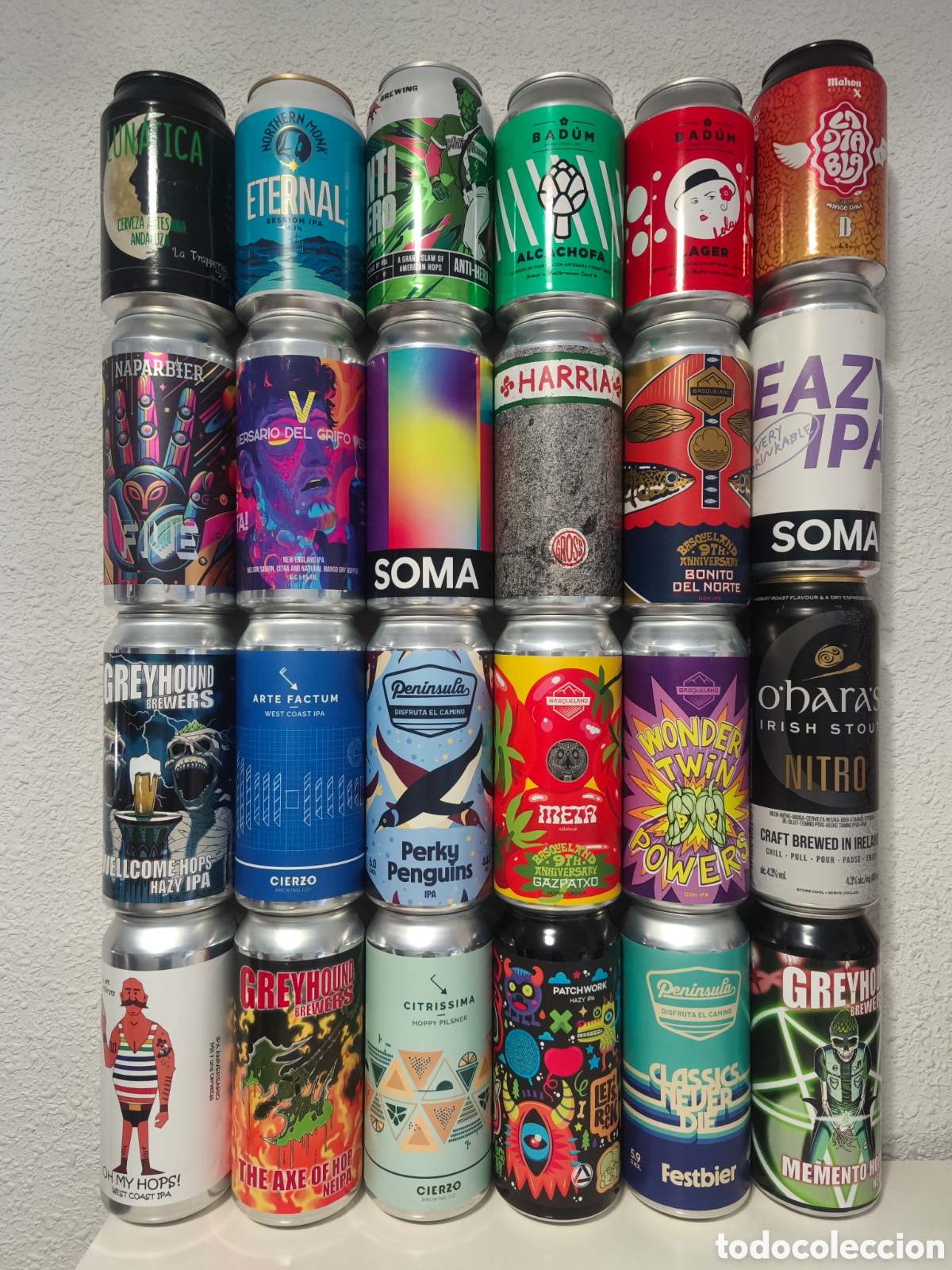 Coleccionismo de cervezas: 24 latas vacias de cerveza