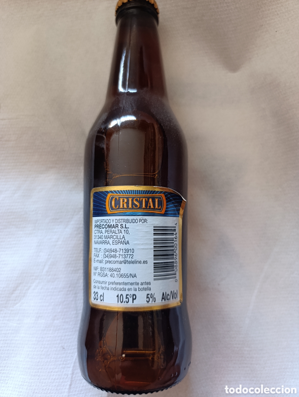 Coleccionismo de cervezas: Botella Cerveza Cristal - Per&uacute; - Foto 2