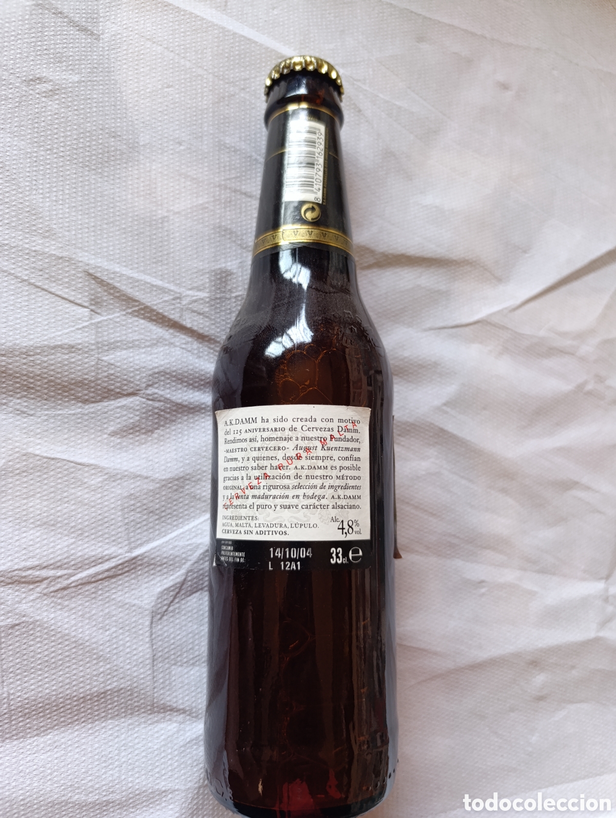 Coleccionismo de cervezas: Botella cerveza AK DAMM 2006 - Foto 2