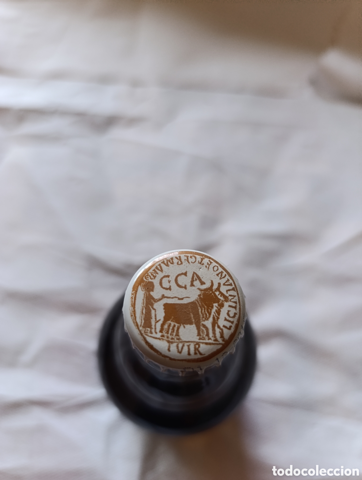 Coleccionismo de cervezas: Botella cerveza &Aacute;mbar Caesaraugusta - Espa&ntilde;a - Foto 3