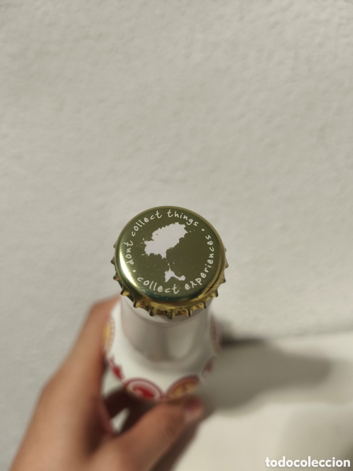 Coleccionismo de cervezas: Botella cerveza Isle&ntilde;a aluminio - Foto 3