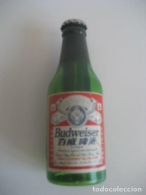 Coleccionismo de cervezas: MECHERO CON FORMA DE BOTELLA CERVEZAS BUDWEISER - Foto 1