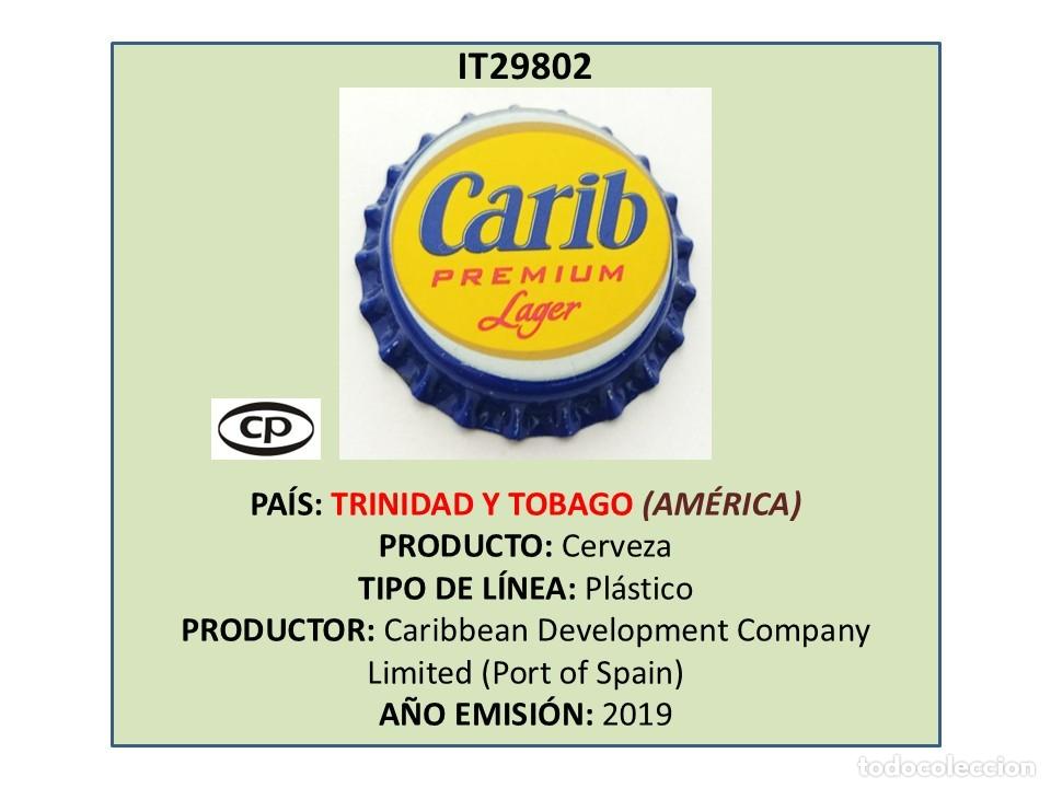 Coleccionismo de cervezas: TAPON CORONA CAPSULA CHAPA CERVEZA CARIB PREMIUM LAGER (TRINIDAD Y TOBAGO)