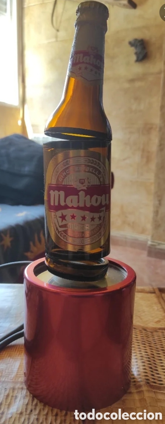 Coleccionismo de cervezas: Objeto publicidad mahou expositor con luz - Foto 2