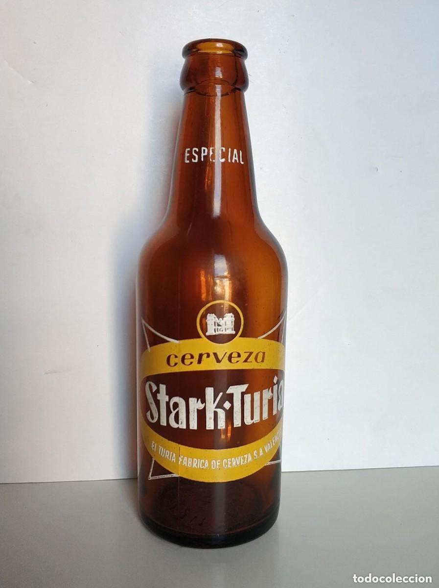 Collectable Beer: Antigua botella de cerveza Stark Turia especial, es de un tercio, 1/3 - serigrafiada