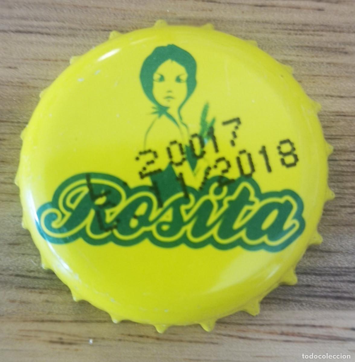 Collectable Beer: CHAPA TAPON CORONA CERVEZA - ROSITA - TARRAGONA - Reverso LETRA O Invertida