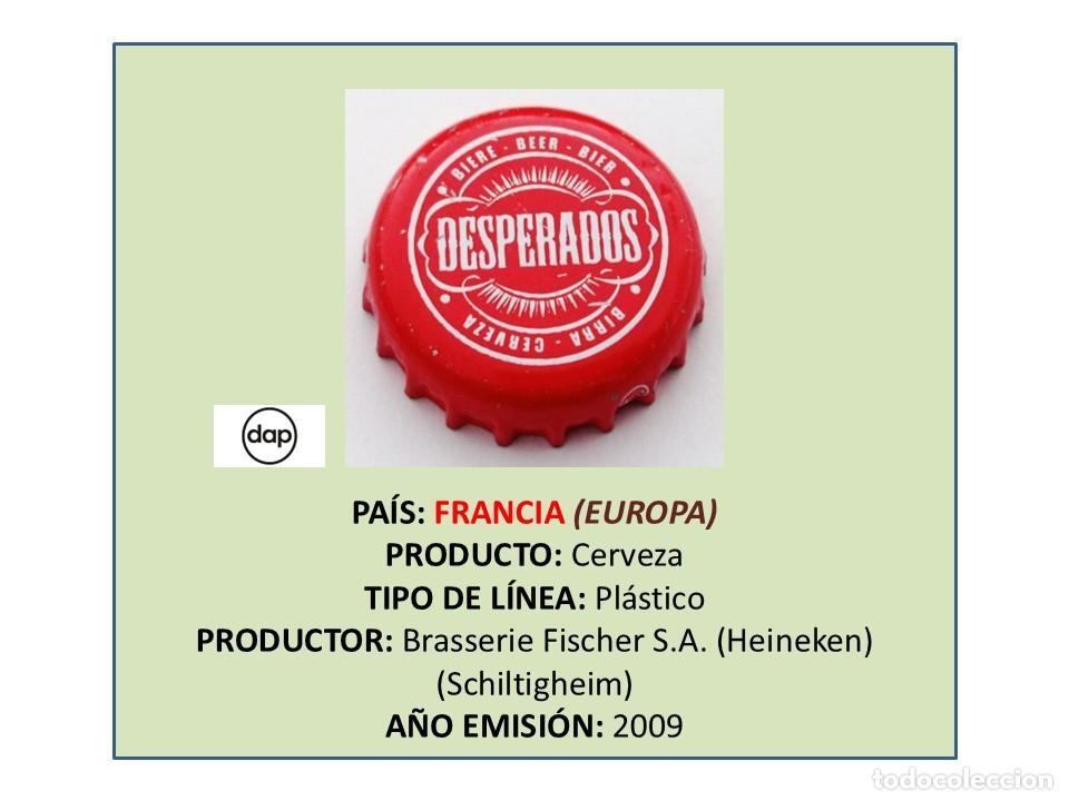 Collectable Beer: TAPON CORONA CAPSULA CHAPA CERVEZA DESPERADOS RED (FRANCIA)