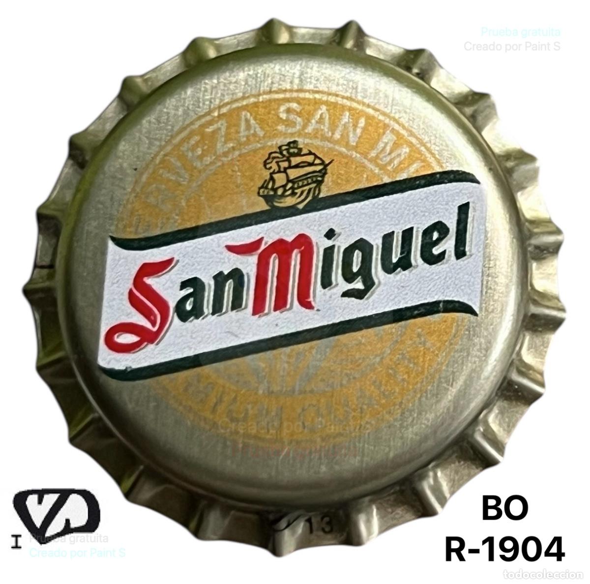 Collectionnisme de bi&egrave;res: TAPON CORONA CHAPA BEER BOTTLE CAP KRONKORKEN TAPPI CAPSULE CERVEZA SAN MIGUEL