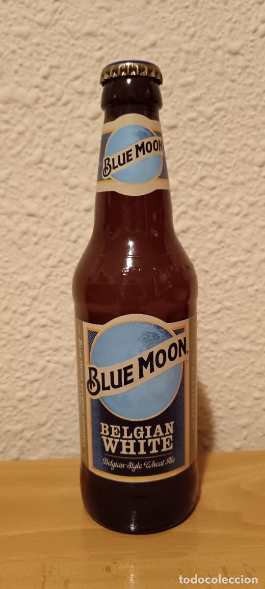 Coleccionismo de cervezas: Cerveza Blue Moon. vacia. - Foto 1