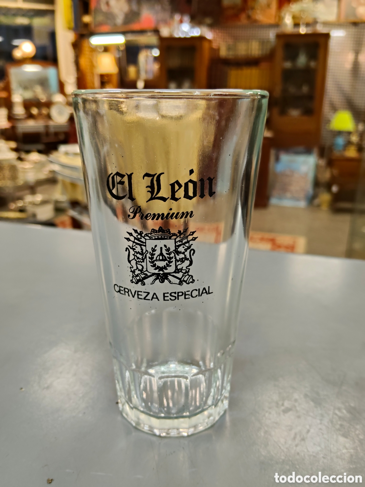 Coleccionismo de cervezas: Vaso cerveza El Leon - Foto 1