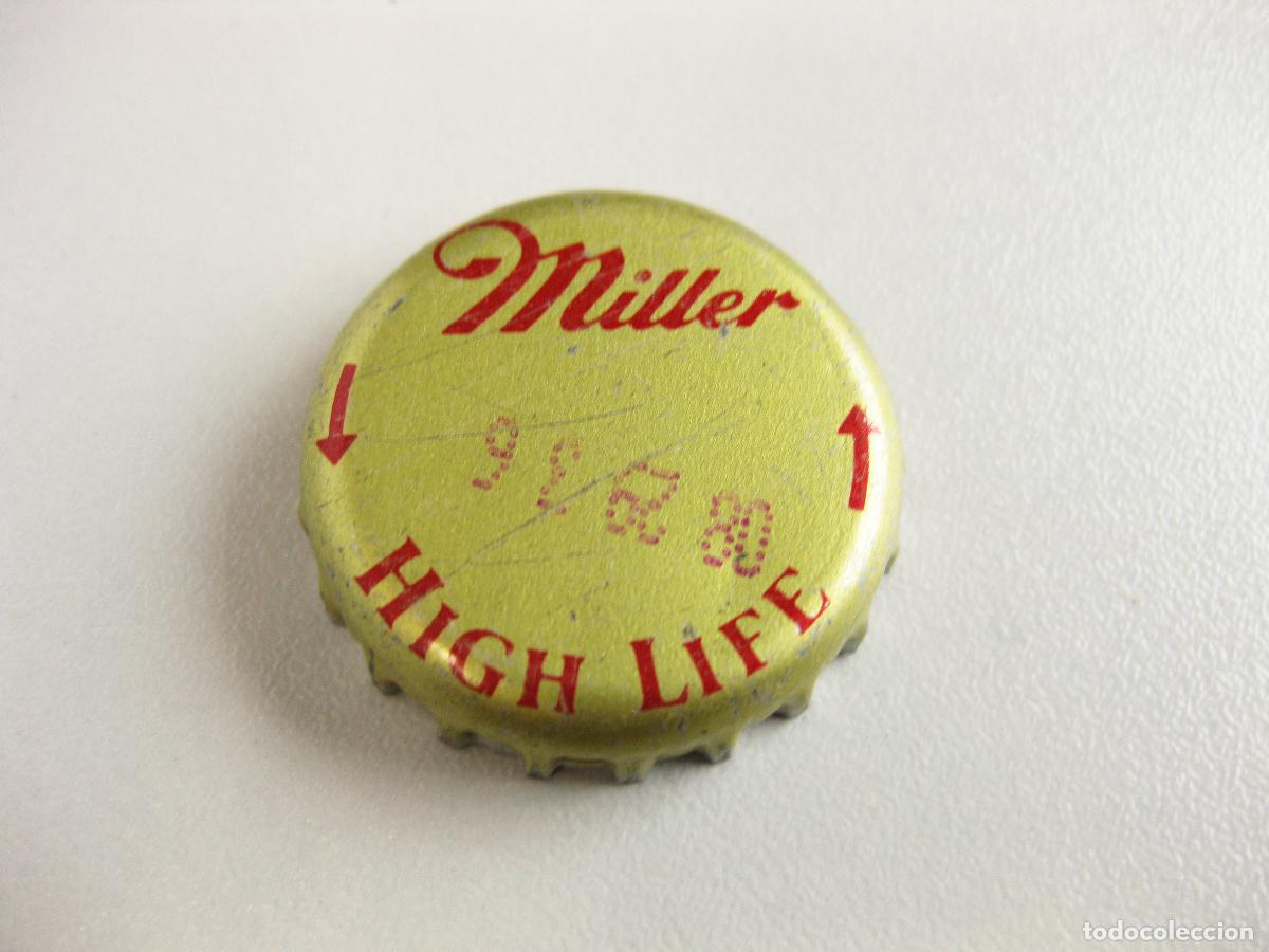 Collectionnisme de bi&egrave;res: CHAPA CORONA DE CERVEZA MILLER. A&Ntilde;OS 80