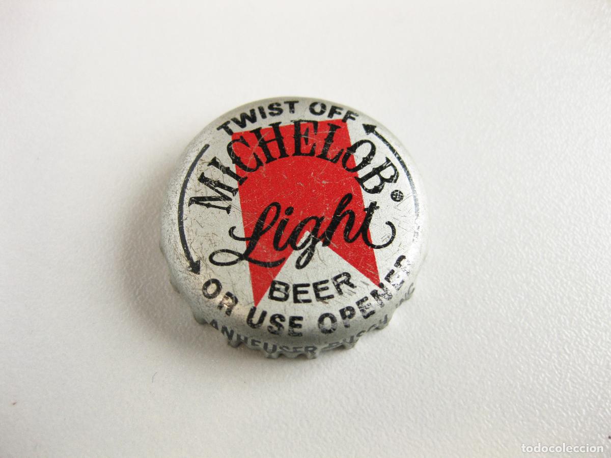 Collectionnisme de bi&egrave;res: CHAPA CORONA ANTIGUA DE CERVEZA MICHELOB LIGHT. A&Ntilde;OS 80