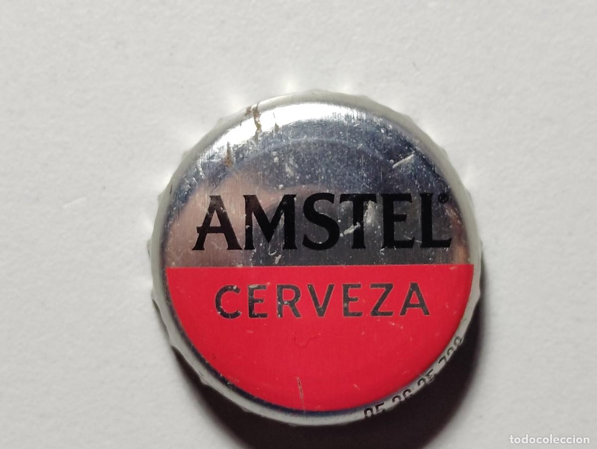 Collectionnisme de bi&egrave;res: TAPON CORONA CERVEZA ESPA&Ntilde;A AMSTEL (cp) 05.36.25.739. USADO