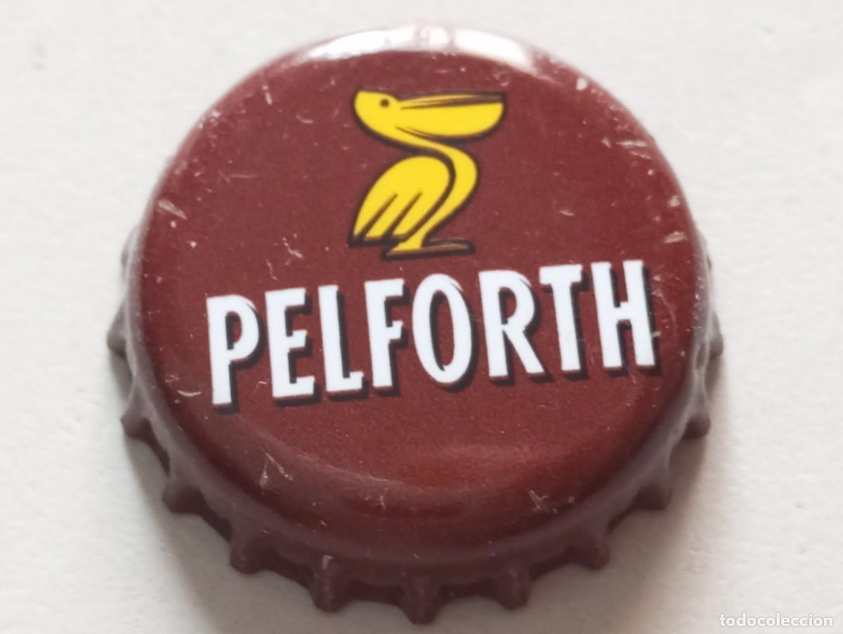 Colecionismo de cervejas: Chapa tap&oacute;n corona de la cerveza francesa PELFORTH