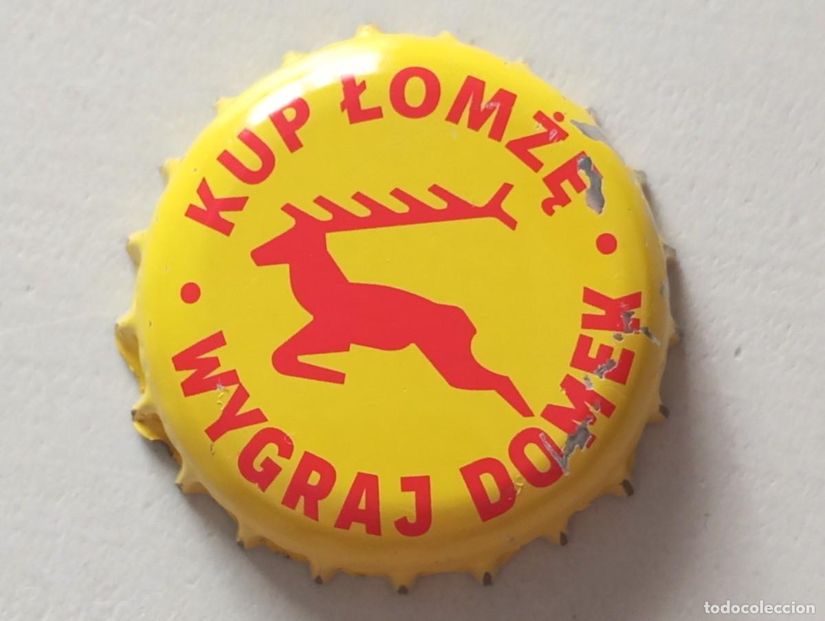 Colecionismo de cervejas: Chapa tap&oacute;n corona de la cerveza polaca LOMZA