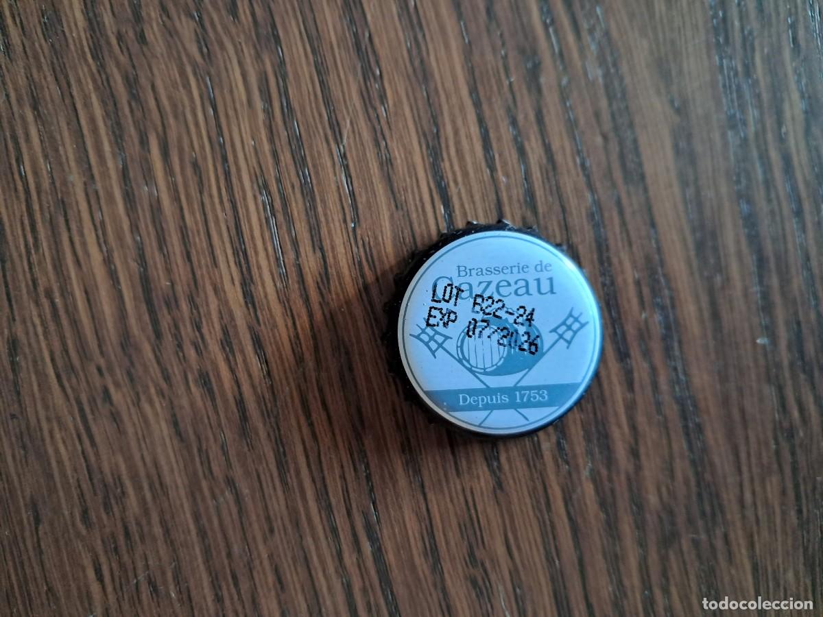 Collectionnisme de bi&egrave;res: chapa tap&oacute;n corona de cerveza de belga, Braserie du Cazeau.