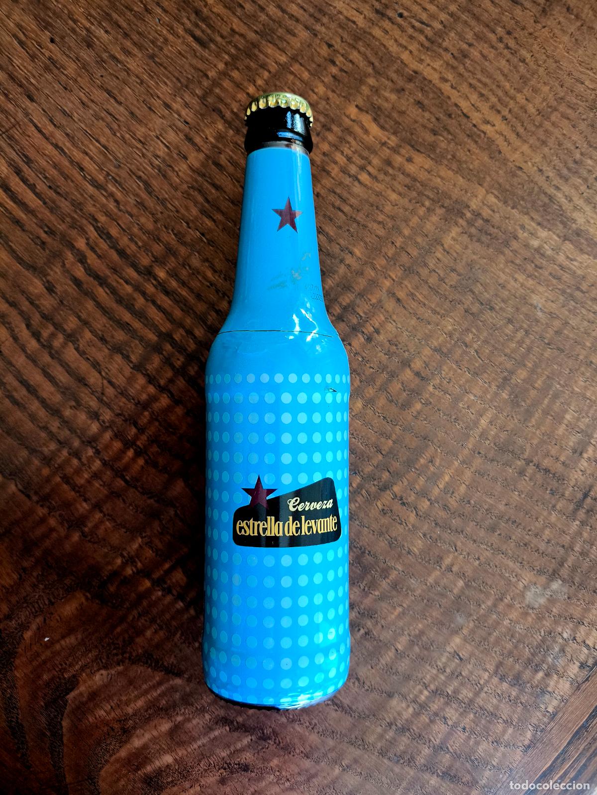 Collectionnisme de bi&egrave;res: Botella de cerveza Estrella de Levante.