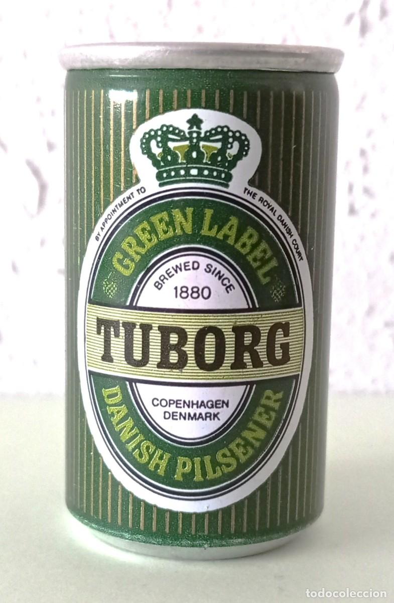 Coleccionismo de cervezas: MINI-LATA DE CERVEZA ''TUBORG'' (DINAMARCA)