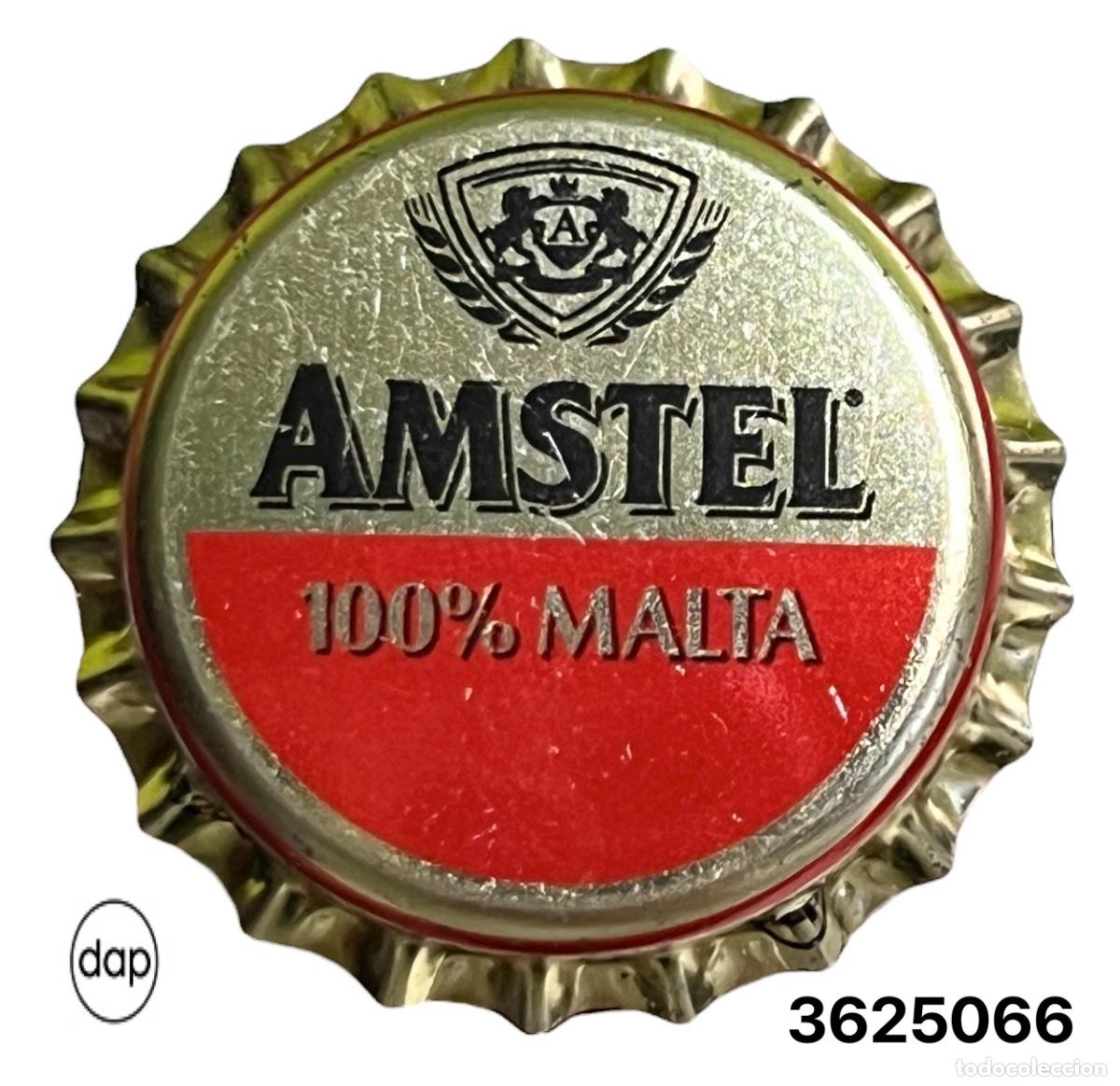 Collectionnisme de bi&egrave;res: TAPON CORONA CHAPA BEER BOTTLE CAP KRONKORKEN TAPPI CAPSULE CERVEZA AMSTEL 100 % MALTA