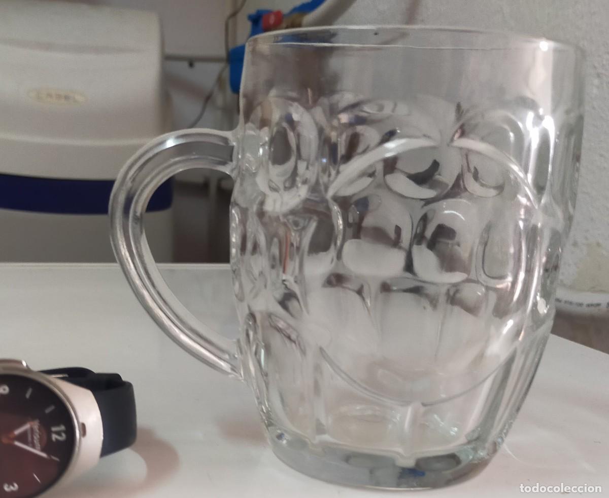 Colecionismo de cervejas: JARRA DE CRISTAL DE CERVEZA CON FORMA LIGERAMENTE ABOMBADA