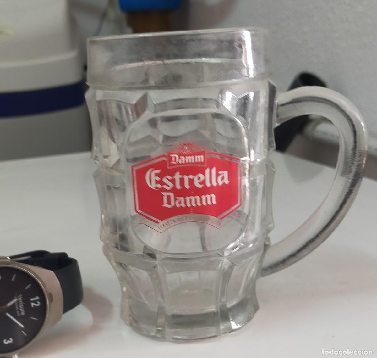 Colecionismo de cervejas: JARRA DE CERVEZA DE MEDIO FORMATO DE ESTRELLA DAMM