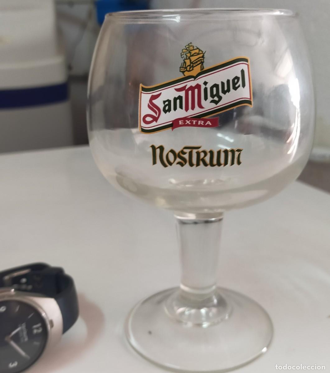 Colecionismo de cervejas: BONITA COPA DE VIDRIO CON LA MARCA SAN MIGUEL