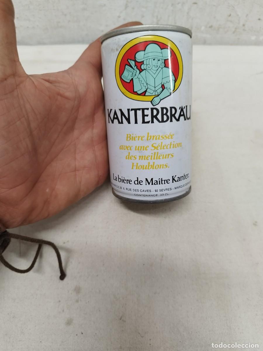 Coleccionismo de cervezas: Antigua lata de cerveza, Kanterbr&auml;u.