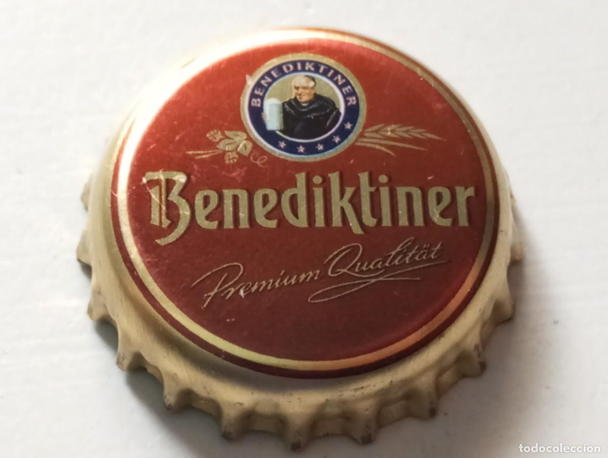 Colecionismo de cervejas: Chapa tap&oacute;n corona de la cerveza alemana BENEDIKTINER PREMIUM QUALIT&Auml;T