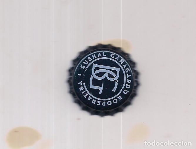 Colecionismo de cervejas: 1 chapa Euskal Garagardo Kooperatiba color negro nueva
