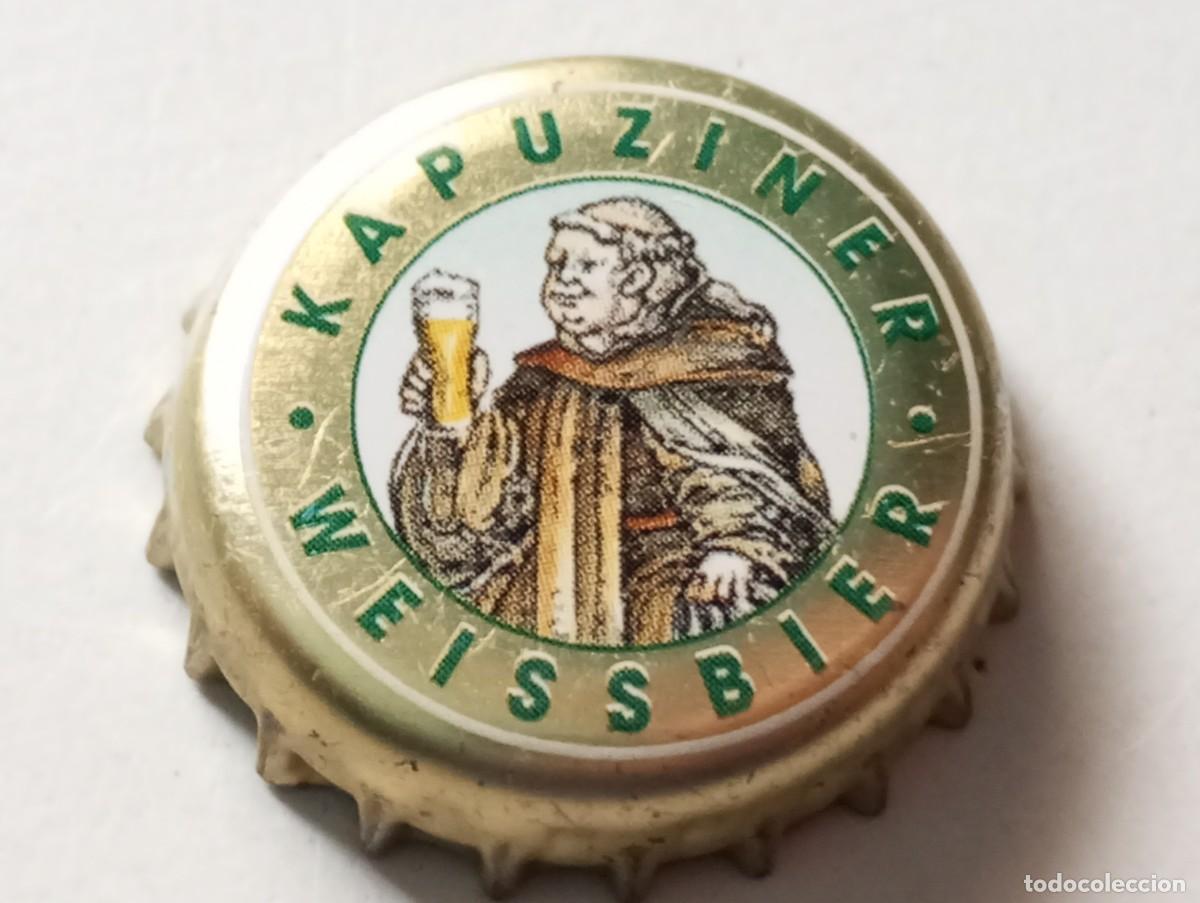 Coleccionismo de cervezas: Chapa tap&oacute;n corona de la cerveza alemana KAPUZINER WEISSBIER