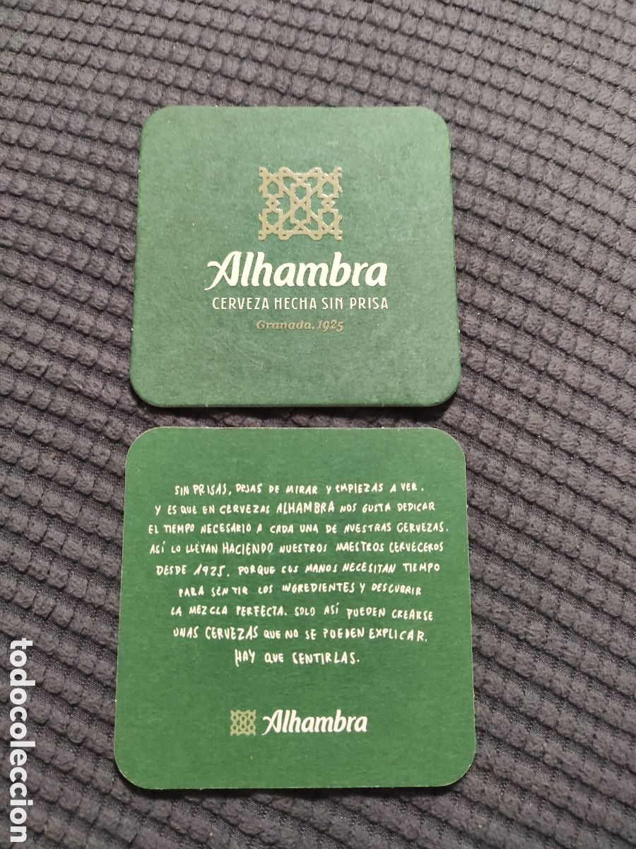 Coleccionismo de cervezas: POSAVASO NUEVO CERVEZA ALHAMBRA